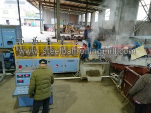 Ø45钢段轧制生产线应用现场